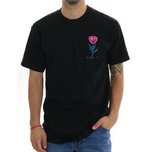 T-SHIRT BARBWIRE FLOWER NERO